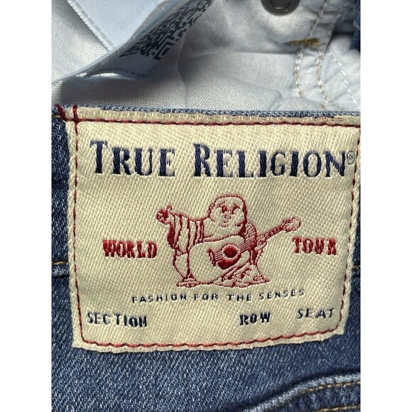 True Religion Starr High-Rise Cropped Straight Women's Buttonfly Jeans Size 28 - Picture 11 of 16